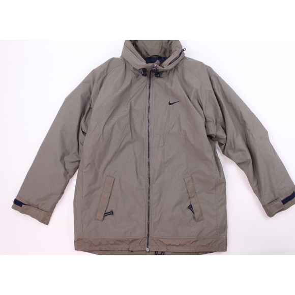 Nike Other - Nike Vintage 90’S Zipper Hooded Quilted Jacket